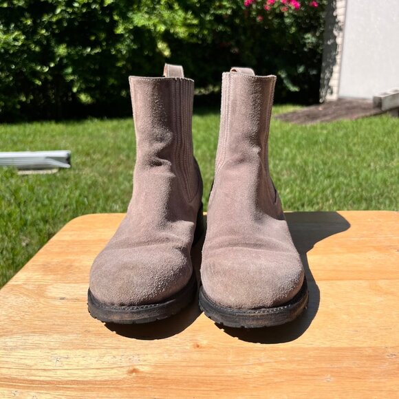 Sylven New York Gray Suede Leather Chelsea Ankle Boots Size 7.5 - Picture 2 of 9